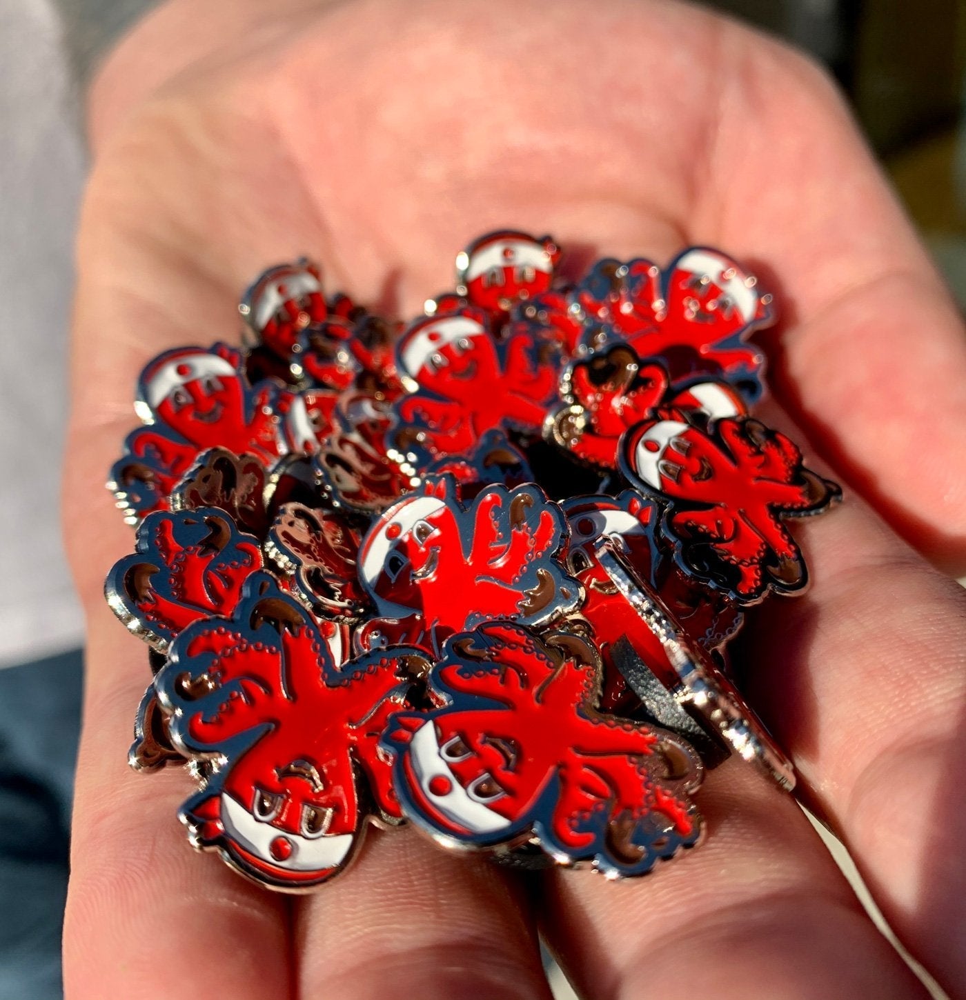 Red Octo Pin - Crisp Celebration Pin Assortment